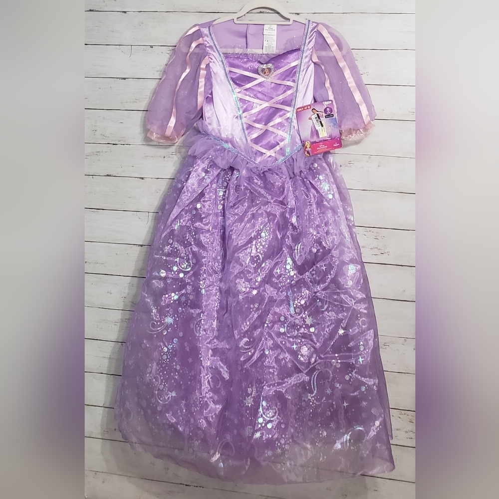 Disney RAPUNZEL Costume NWT Girls 7-8 Pink And Purple * No Wig